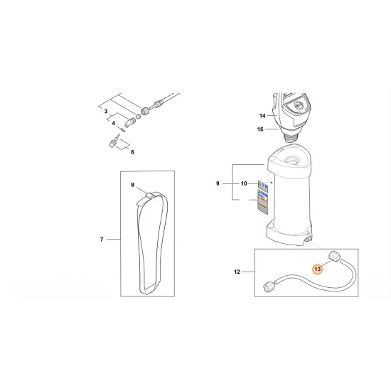 STIHL  Nakrętka kołpakowa 4255 708 3107